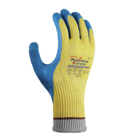 Towa 1984 Aramid Hitzeschutzhandschuh gelb blau sehr hoher Schnittschutz und Griffigkeit
