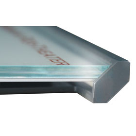 BOX Türschilder Aluminiumrückplatte in Edelstahloptik, ABS-Kunststoffrahmen,