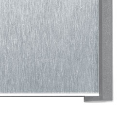 BOX Türschilder, grau Aluminiumrückplatte in Edelstahloptik, ABS-Kunststoffrahmen,