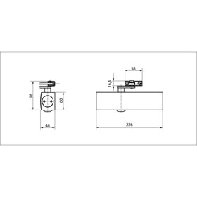 Burg Wchter TS 2000 V Trschlieer mit Gestnge und variabler Schliekraft