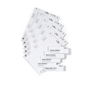 CLICK SIGN Door Sign Refill 15x5, 4 cm bedruckbare Einsteckschilder für Türschilder zur Beschriftung
