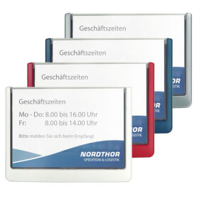 CLICK SIGN Türschilder, DURABLE, hochwertiger Kunststoff,  Sichtfenster Acrylglas, 