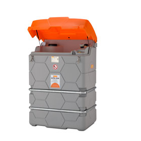 CEMO CUBE - Altltank Outdor 1500 Liter, mit Klappdeckel, integrierter Einfltrichter mit Schmutzsieb, 