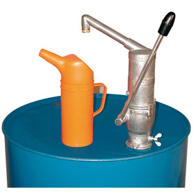 CEMO Handpumpe, Handpumpe mit gebogenem Auslauf und Antitropfmundstck, 