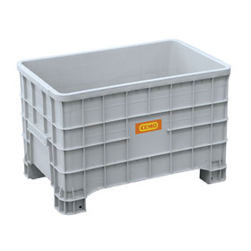CEMO Logistikbox, Logistikbox 300 Liter, mit 4 Fen, 