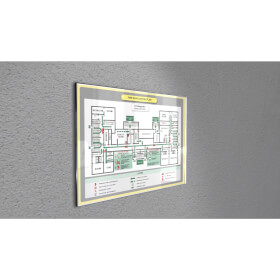 ClickFix Türschild manipulationssicheres Schild aus Acryglas und Edelstahl
