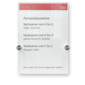 CRYSTAL SIGN Trschilder DURABLE, Trschild, hochwertiges Acrylglas,  A5, 