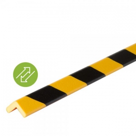 Knuffi Eckschutzprofil Removable Typ H gelb/schwarz, selbstklebend/ablsbar, Lnge: 1,0 m