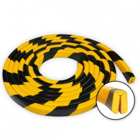 Knuffi SHG Warn - und Schutzprofil -  Kantenschutz flexibler Winkel gelb / schwarz