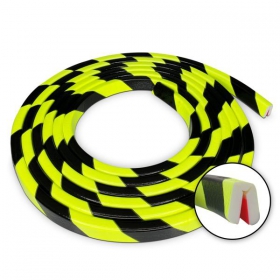Knuffi SHG Warn - und Schutzprofil -  Kantenschutz flexibler Winkel schwarz / neon