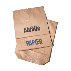 DEISS Papiersack braun Aufdruck: ABFLLE