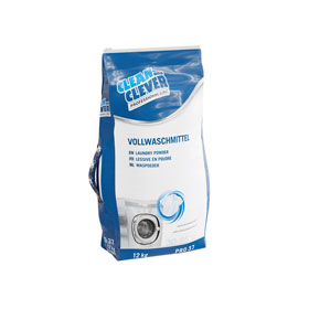 CLEAN and CLEVER PRO42 Vollwaschmittel reinigt kraftvoll selbst hartnäckige Flecken wie Blut, Tee und Rotwein