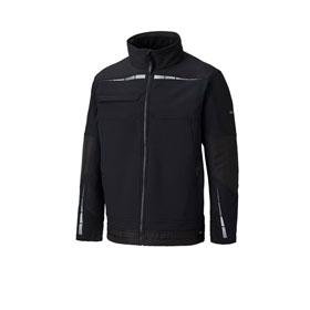 Dickies Workwear Dickies Pro Softshell-Jacke schwarz hochwertige und strapazierfhige Arbeitsjacke mit Reflexelementen