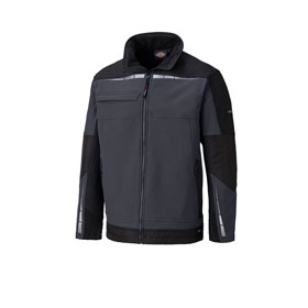 Dickies Workwear Dickies Pro Softshell - Jacke grau - schwarz hochwertige und strapazierfhige Arbeitsjacke mit Reflexelementen