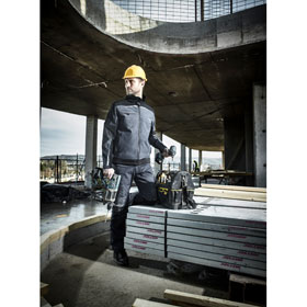 Dickies Workwear Dickies Pro Softshell-Jacke grau-schwarz hochwertige und strapazierfhige Arbeitsjacke mit Reflexelementen