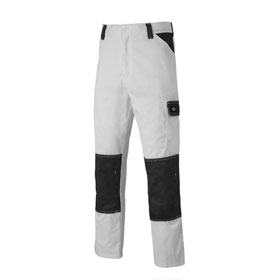 Dickies Workwear Everyday Bundhose weiß-grau Arbeitshose mit  Gürtelschlaufen und vielen Taschen kaufen