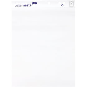Legamaster Flipchart Papier, Block mit 20 Blatt, leichtes Abreißen möglich, 