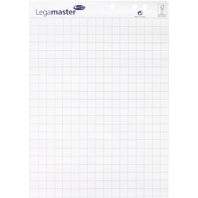 Legamaster Flipchart Papier, Block mit 20 Blatt, leichtes Abreißen möglich, 