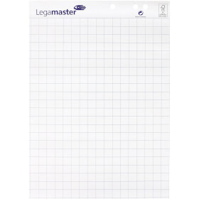 Legamaster Flipchart Papier, Block mit 20 Blatt, leichtes Abreien mglich, 