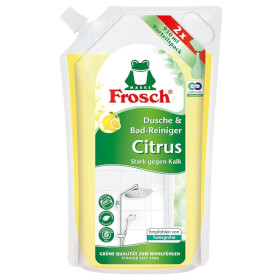 Frosch Citrus Dusche & Bad - Reiniger Nachfllbeutel entfernt Kalk und Seifenreste