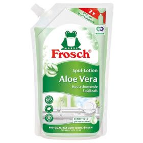 Frosch Aloe Vera Spül - Lotion Nachfüllbeutel mit optimaler Fett - und Schmutzlösekraft