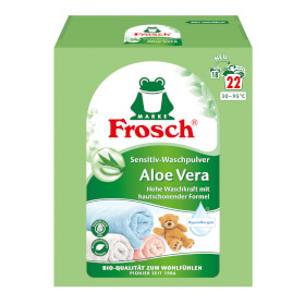 Frosch Aloe Vera Sensitiv - Waschpulver für alle Textilien und speziell für empfindliche Haut geeignet
