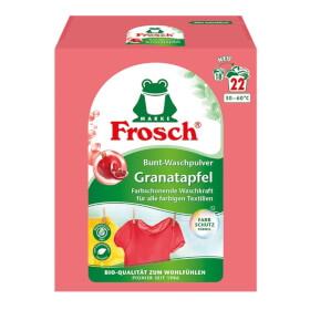 Frosch Granatapfel Bunt - Waschpulver 5er Set geeignet fr farbige Textilien