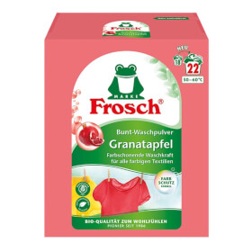 Frosch Granatapfel Bunt - Waschpulver geeignet für farbige Textilien