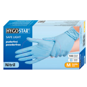 Nitrilhandschuh SAFE LIGHT blau, 24 cm Länge,