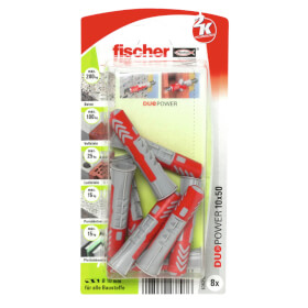 fischer DuoPower 10 x 50 zwei Komponenten Klapp - , Spreiz - und Knotdbel