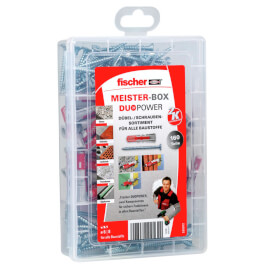 fischer Meister - Box DuoPower S zwei Komponenten Klapp - , Spreiz - und Knotdübel mit Schrauben