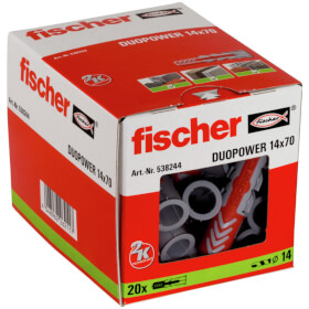fischer DuoPower 14 x 70 zwei Komponenten Klapp - , Spreiz - und Knotdübel