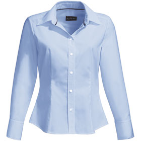 Damenblusen Business HAKRO Bluse für Damen, Langarm, hellblau, 