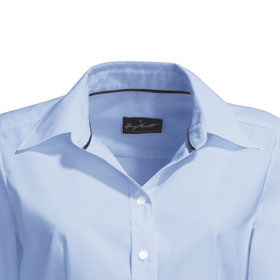 Damenblusen Business HAKRO Bluse für Damen, Langarm, hellblau,