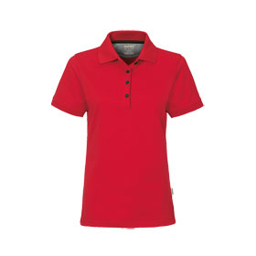 Hakro Damen Poloshirt Cotton - Tec rot pflegeleicht und aus temperaturregulierenden Funktionsfasern
