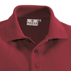 Berufsbekleidung Poloshirts HAKRO Poloshirt 'performance', weinrot,