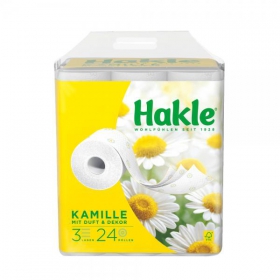 Hakle Kamille Toilettenpapier mit Kamillenduft natrliche Pflege mit Kamilleduft und Aloe - Vera - Extrakten