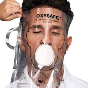 OXYSAFE Notfallbeatmungshilfe Mund - zu - Mund - Beatmungshilfe senkt das Kontaktrisiko