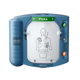 Philips Defibrillator HeartStart HS1 Halbautomatischer Defibrillator (AED) mit Sprachaufforderung