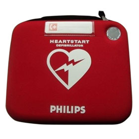 Transporttasche rot fr Defibrillator HeartStart HS1