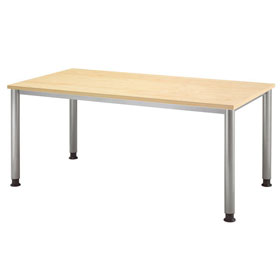 Hammerbacher Vierfu - Schreibtisch hhenverstellbar, Breite: 160 cm
