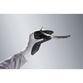 Arbeitshandschuhe Schnittschutz Schnittschutzhandschuhe KCL PuroCut, Farbe: schwarz-wei,