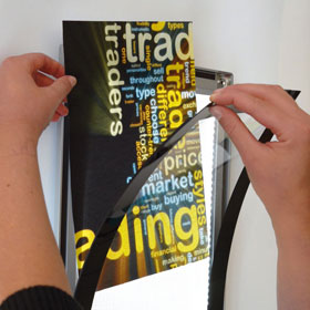 PacificX Wandschild, gewölbt - für Papiereinlage A4 quer