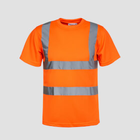 Korntex Warnschutz T - Shirt Farbe: fluoreszierend orange
