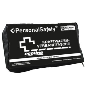 PersonalSafety KFZ - Verbandtasche Compact schwarz PVC - frei mit Fllung nach DIN 13164