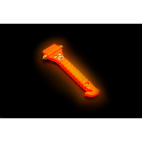 Lifehammer Rettungshammer Classic Glow in the Dark orange Nothammer für das Zertrümmern von Autoscheiben