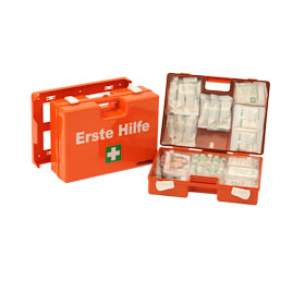 Erste-Hilfe-Koffer SAN orange Inhalt nach ÖNORM Z 1020 Typ I