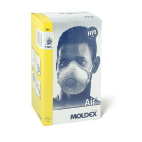 Moldex Atemschutzmaske Air FFP3 R D mit Klimaventil Wiederverwendbare Partikelmaske mit extrem niedrigem Atemwiderstand