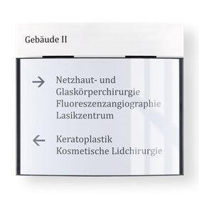 PacificX Wandschild, gewölbt -  für Papiereinlage A4 quer