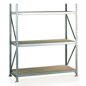META MINI - RACK Weitspann - Grundregal 3 Regalböden (Spanplatte V20 / E1 - Natur)